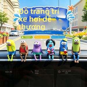 JOYCS | Trang Trí Ô Tô Hình Thú Vui Nhộn Phù Điệu Điều Khiển Trung Tâm