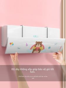 Khóa Gió Máy Lạnh Cửa Sổ Treo Không Lỗ Vách Chắn Gió Cho Trẻ Sơ Sinh Phòng Ấm Áp Mùa Đông Vách Chắn Gió Máy Lạnh Kiểu Dáng Bắc Âu