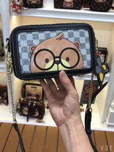 Túi Xách BEAR Đeo Chéo Hình Cốp Chính Hãng SAMMAO & CREAM BEAR Cho Nữ C1215-2