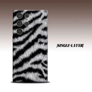 BILIBILI | Zebra Fur For Samsung Galaxy S26 S25 S24 A56 A36 Dual Layer Luxury Fashion Full Lens Protective Case