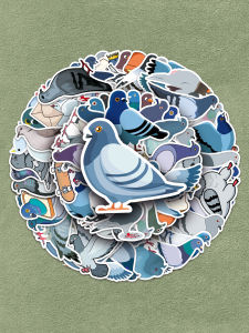 Creative Waterproof Pigeon Stickers 100 Pieces Cartoon Cute Animal Doodles Decorative Decals for Bicycle Laptop Refrigerator Mobile Phone Water Cup Travel Bag