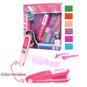 DIY Color Hair Stick Set Girl Toy Washable Hair Chalk Set Toy Temporary Bright Hair Dyeing Chalk Comb Set Childrens Toy