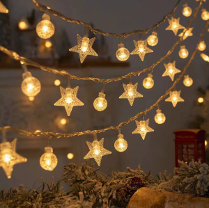 Solar String Lights 12 Flashing Modes 100 LED Crystal Globe Lights Bubble Balls for Garden Christmas Wedding Holiday Decorations