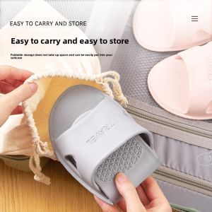 MONLEYTA | Portable Folding Lightweight Travel Slippers Mens Anti-Slip Bathing Swimming Hotel Supplies Easy Carry Disposable Slippers