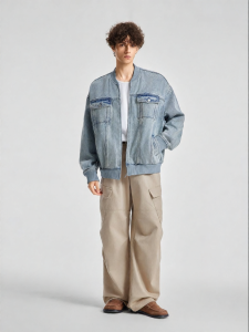 BODYDREAM | Casual Loose Short Fit Denim Jacket