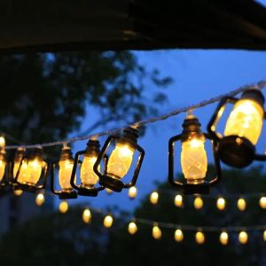 Outdoor Fairy Light Outdoor String Light Outdoor Decoration Light LED Camping Tent Light Lampu Kelip Camping Retro Lamp