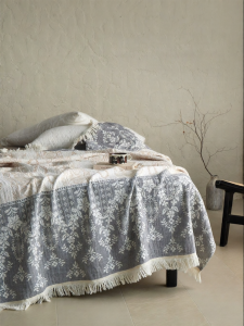 Tassel Lightweight Towel Blanket for Summer