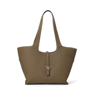 Tote Bag Versatile Genuine Leather Womens Bag 2025 New First Layer Cowhide Wind Chime Handbag Shoulder Bag Large Capacity