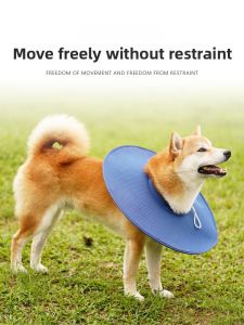 Lightweight Breathable Elizabethan Collar for Large Dogs Post-Operative Pet Recovery Anti-Licking Soft Circle Dog Supplies