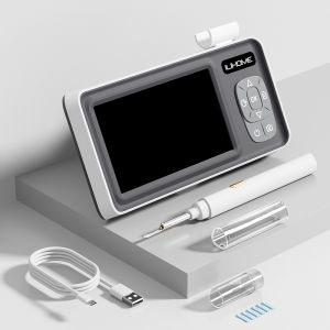 กล้องตรวจหูอัจฉริยะแบบจุดต่อจุด (Point-to-Point) พร้อมจอแสดงผล 4.3 นิ้ว เลนส์ 4.2 มม. ที่แคะหูแบบดิจิตอล กล้องส่องตรวจหู กำจัดขี้หู