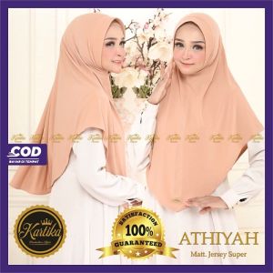 KARTIKA - Kerudung Bergo Instan Terbaru Instan Pad Simple Athiyah Jersey Super