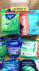 Tăm chỉ nha khoa Plackers Gentleslide từ Mỹ hương bạc hà