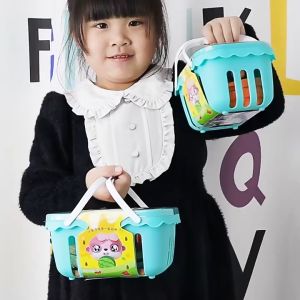 Kids Pretend Play Kitchen Toys Cutting Play Fruit Vegetables Educational Toy Food Kit Children Gift Assembly Game