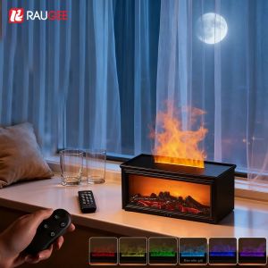 Máy Khuếch Tán Tinh Dầu Thơm Tự Động Tắt Không Cần Nước VISSKO Với Đèn LED Và Điều Khiển Từ Xa Máy Tạo Độ Ẩm Không Khí Kiểu Lò Sưởi Sáng Tạo Cho Gia Đình