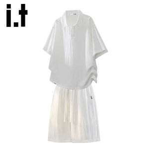 izzue | Bộ Hai Món Nam Phong Cách Mỹ Vải Tencel Lyocell Linen Khô Nhanh Làm Mát