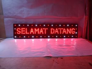 LED sign SELAMAT DATANG