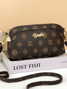 Mini Fashionable Shell Shaped Handbag for Women PU Leather Mobile Phone Clutch Bag Handheld Shoulder Crossbody Bag for Mothers And Grandmothers