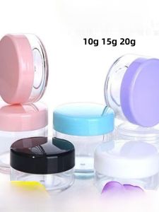 Portable Travel Cream Box Sample Bottle round Mask Foam Bottle Small Empty Bottle for Cream Eye Cream Sample Packaging
