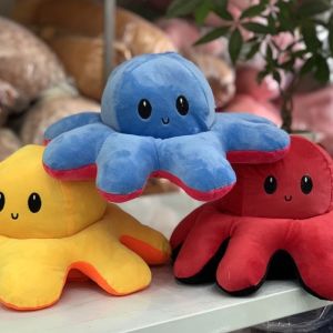 Bạch Tuộc Cảm Xúc 2 Mặt Nhồi Bông Dễ Thương Gấu Bạch Tuộc 2 Mặt Cảm XúcCực Kì Cute Dành Cho Bé Yêu SIZE 30cm 40cm 60cm - HAUNNISHOP.VN