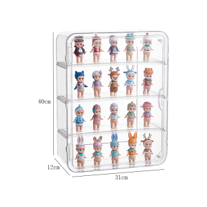 Wall-Mounted Acrylic Transparent Doll Display Stand Toy Figure Storage Cabinet Home Living Room Decoration Adult Audience