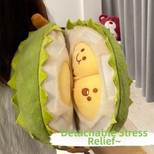 JIFANPAUL | Detachable Durian Plush Toy Creative Stress-relieving Pillow