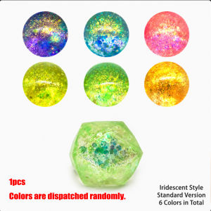Glitter Squishy Cube Stress Relief Fidget for Kids & Adults Anxiety Relief Gifts Ice Cubes Squishy Squeeze Toy 1PC Random
