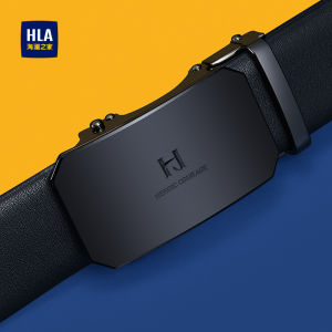 HLA | Mens Business Auto Buckle Belt Real Leather