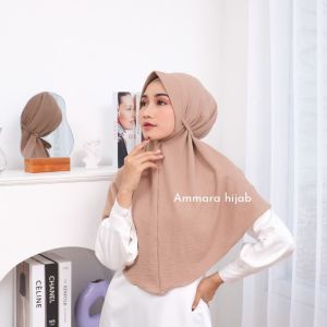 Hijab Bergo Crinkle Airflow Premium Jilbab Bergo Ped Tali Crinkle Size M