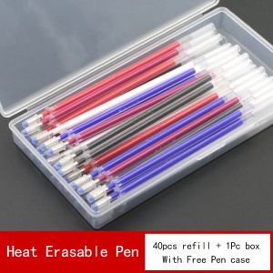 40pcs High Temperature Ironing Disappearing Refills Heat Erasable Fabric Marking Refills for Sewing Quilting and Dressmaking