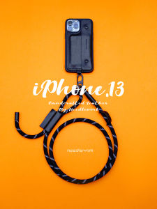 Two Needle One Thread  16Promax Crossbody Lanyard New Style Mobile Phone Case Adjustable Genuine Leather 15Pro Card Holder Coin Purse Phone Cover 14Promax High End Protection Case