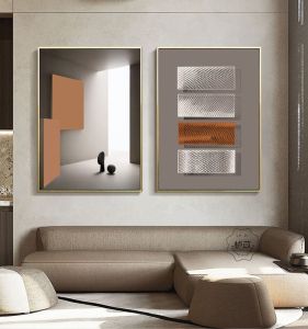 Modern Simplicity Luxury Nordic Floor Standing Living Room Sofa Decorative Painting Restaurant Hanging Artwork Dulux Color