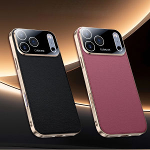 For iPhone17 Pro Max caseiPhone17Air luxury leather lens full protection cover