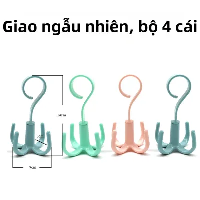 Giá Treo Quần Áo Đa Năng Có Thể Xoay 4 Chân