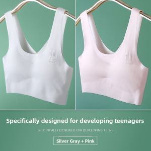 JIAZINI | Teenage Girl Underwear Development Puberty Childrens Small Vest Middle High School Student Anti-Light Tube Top Girls Bra