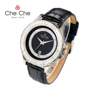 Che Che Đồng hồ thương hiệu Tinh Tế Cô Gái kim cương lấp lánh Sang Trọng Cao Cấp Dây da thuộc Nhập Khẩu Từ Nhật Bản Thạch Anh Phong Trào Đồng hồ nữ