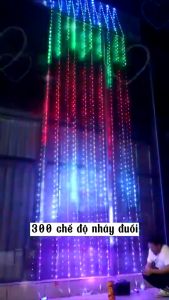 Dây Đèn Led Giọt Nước Giọt Lệ 16 triệu Màu Dài 10m Chống Nước Chớp Nháy Theo Nhạc