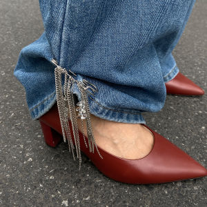 Ingemark 2025 New Fashion Unique Metal Tassels Foot Ankle For Women Beach Foot Chains Jeans Dress Accessories Aesthetics Jewelry