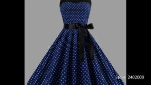 Holder Party Dress R Polka Dot Hepburn Vintage 50s 60s Pin Up Rockabilly Dresses Robe Elegant Midi Dress
