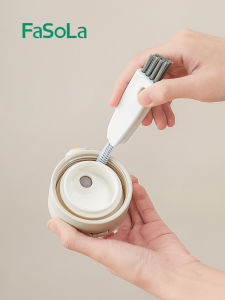 Fasola Cup Brush Cup Lid Brush Vacuum Cup Cleaning Multifunctional Groove Washing Cup Handy Gadget Tableware Bottle Gap Brushes