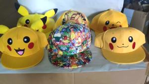 Takara Tomy | Pokemon Baseball Cap Pikachu Hat Pokemon Cosplay Hip Hop Cap for Girl Boy Children Kids Anime Figures Toy Gift Cartoon Hat