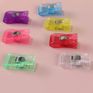 กิ๊บติดกระดาษพลาสติกสำหรับเย็บเครื่องประดับแฟชั่นสไตล์เกาหลี กิ๊บติดแบบมีค่าความหนาแน่น สีสันสดใส ขนาดเล็ก 100 ชิ้น