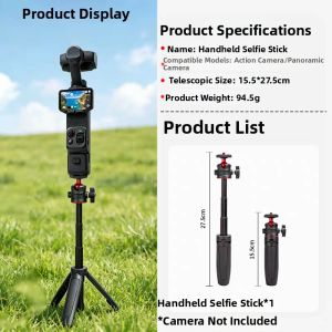 Bbzy | Portable Extendable Selfie Stick with Dual Camera Gimbal Support