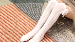 1pair Knee High Socks Girls Long Tube School Socks Bowknot White Socks 3-12 Years COD Ready Stock