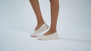 Sunnystep - Balance Ballerina - Cream Full Black Pearl - Most Comfortable Walking Shoes