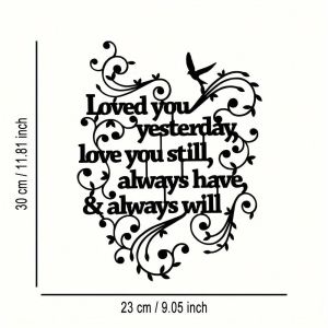 CIFbuy | CIFBUY Iron Art Wall Decor Forever Love Metal Plaque Romantic Home Decor Wall Art Sign