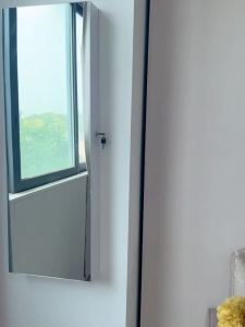 Wall Mirror Full Length Mirror With Storage Wall Mirror Full Length Full Body Mirror Wall Mount Mirror With Rack Blocking Wall-Mounted Hidden Hallway Universal 镜子全身