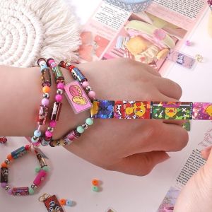 70/120 pcs Stickers Roll With Booklet Kids Children Toy Hot Selling DIY Sticker Bracelet Creative Funny Stationery Stick Rolls