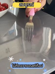 วัสดุป้องกันแบคทีเรีย ทนต่ออูนหภูมิ 100 ℃ พลาสติกปูโต๊ะ ความหนา 2.55mm ป้องกันความมัน ป้องกันรอยขีดข่วน ทำความสะอาดง่าย แผ่นพลาสติกใส PVC ผ้าปูโต๊ะ