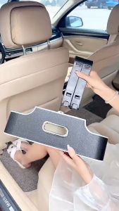 [cod] Leather Car Tissue Storage Box Back Seat Multifunctional Auto Backrest Paper Bag Water Cup Holder Creative Car supplies
