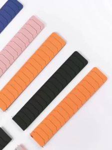 Magnetic Silicone Band Wrist Accessories Strap+PC Hollow Protector Bumper Cover Case for Samsung Galaxy Watch 4/5/6/7 40mm 44mm